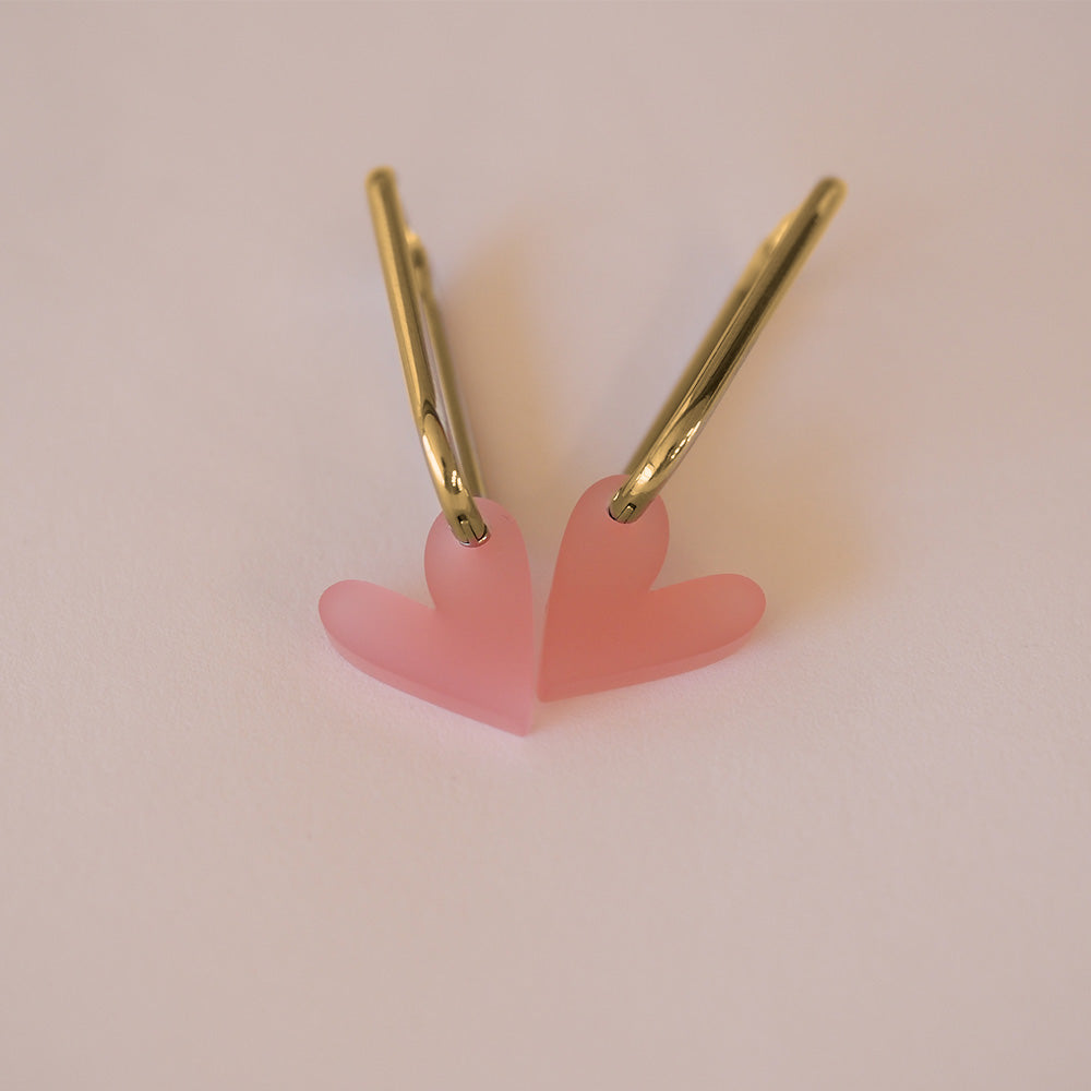 Acryl Ohrhänger Herz