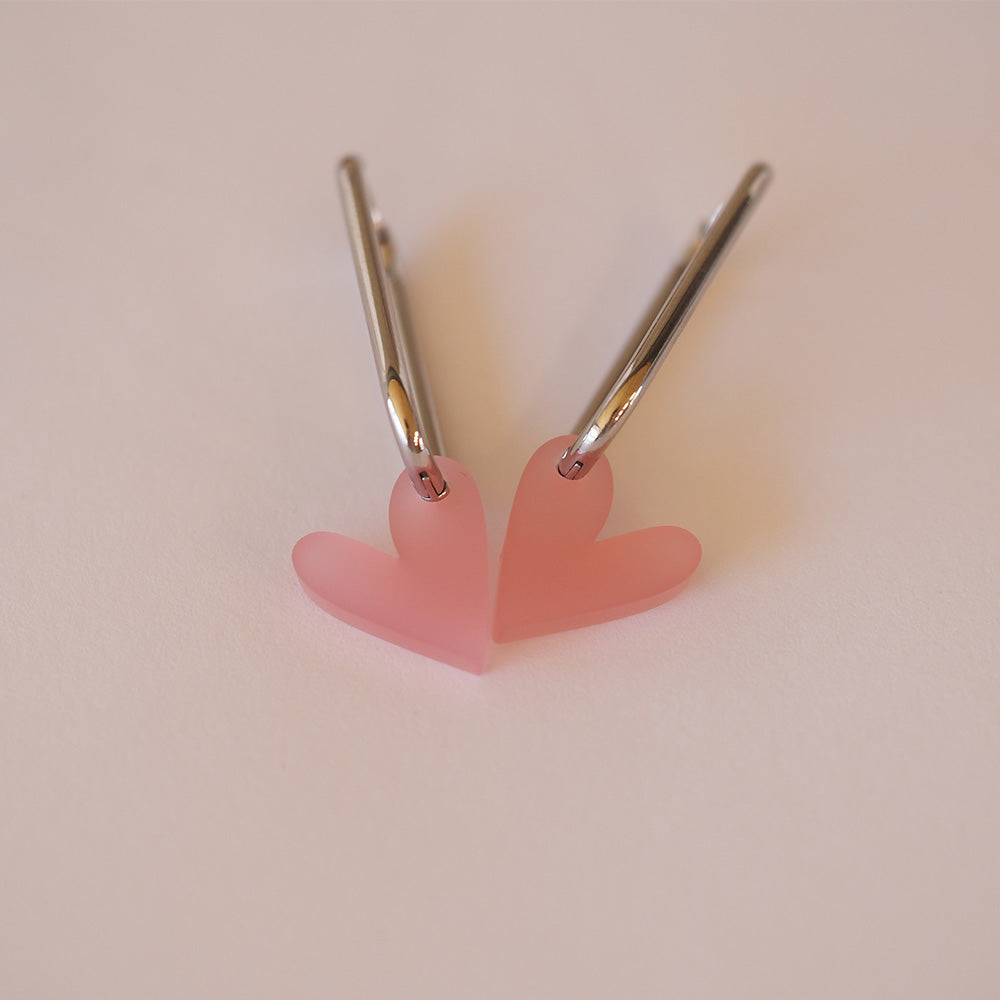 Acryl Ohrhänger Herz