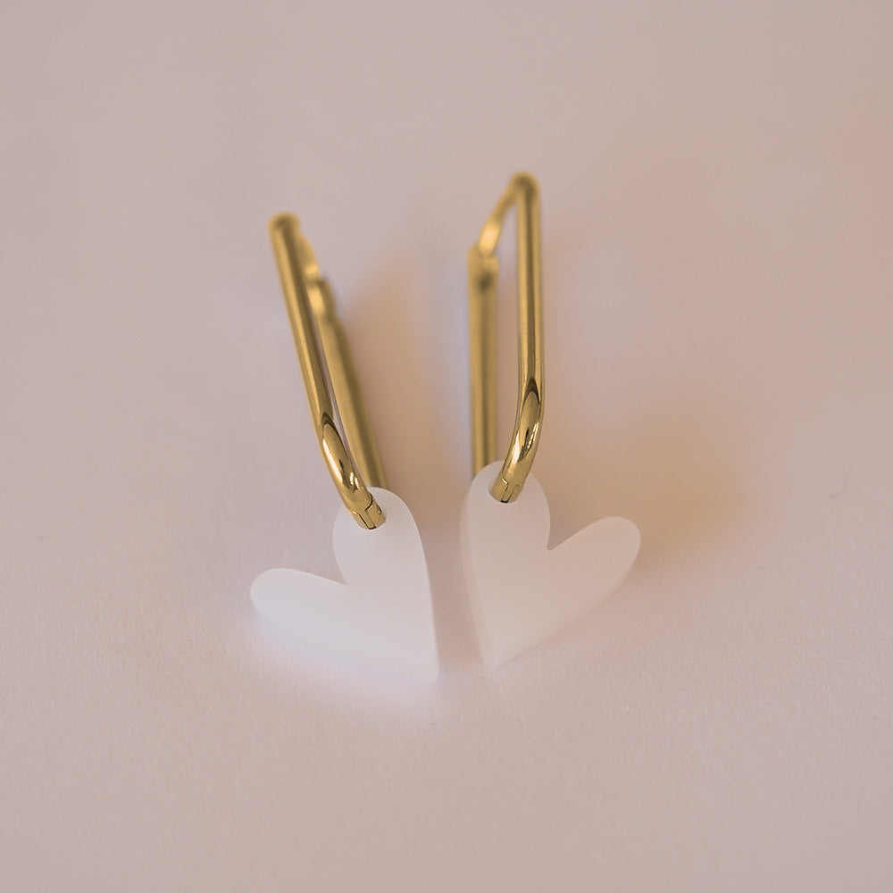 Acryl Ohrhänger Herz