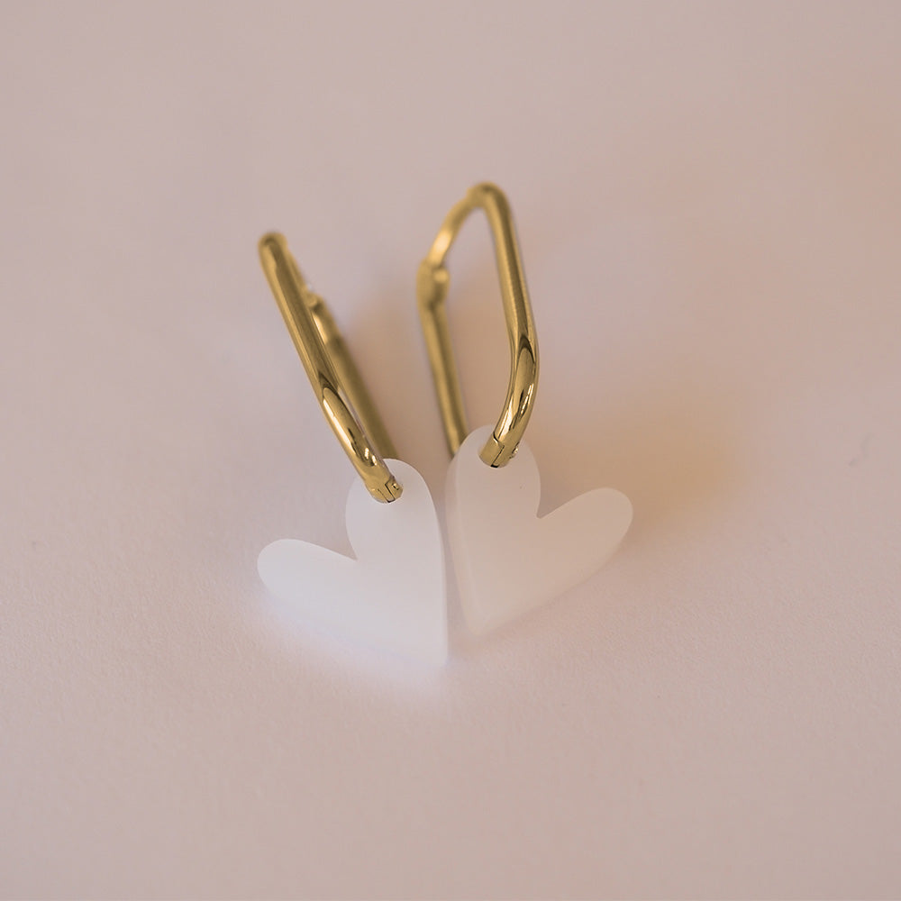 Acryl Ohrhänger Herz