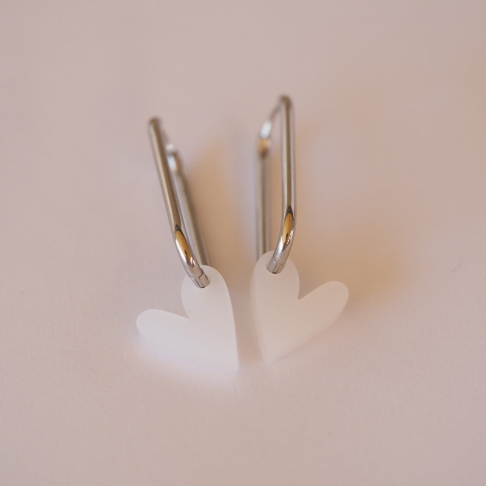 Acryl Ohrhänger Herz