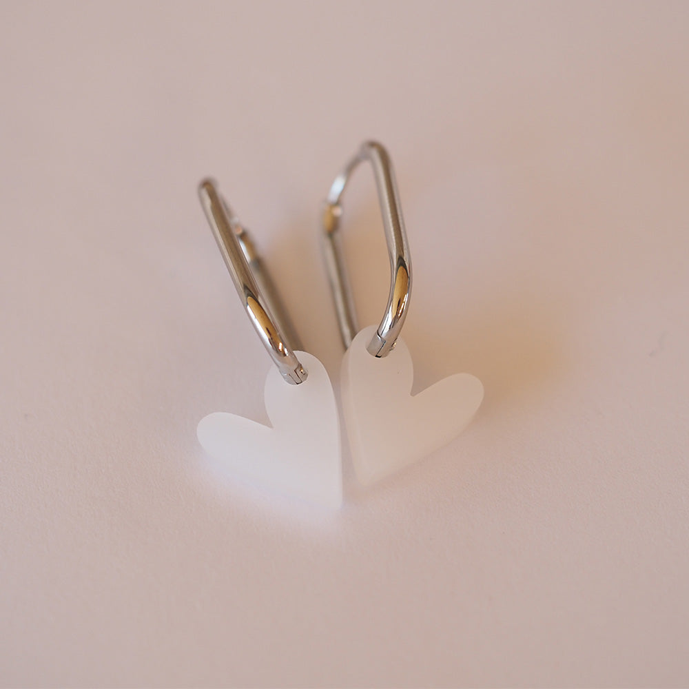 Acryl Ohrhänger Herz