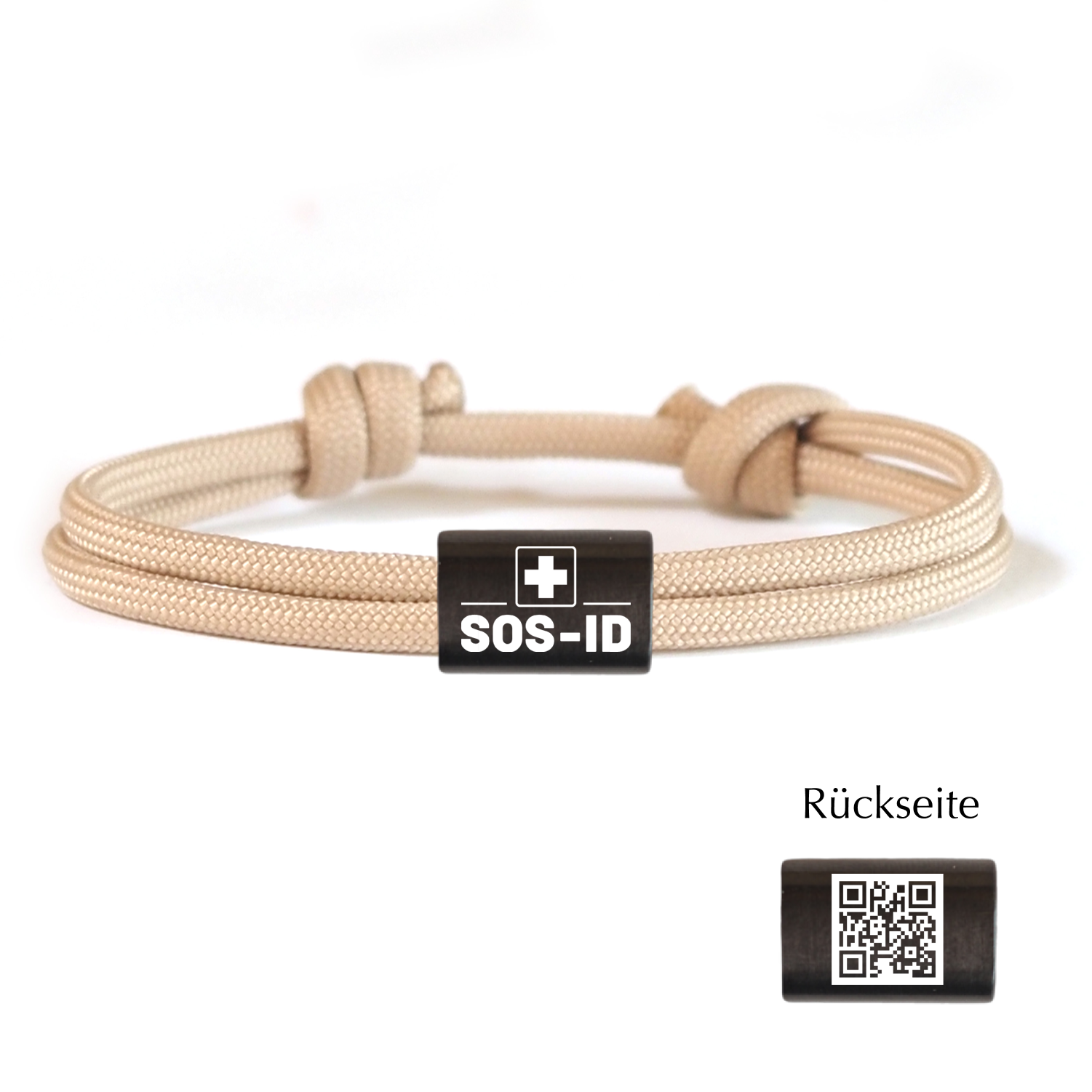 SOS-ID Notfall Segeltauarmband EXCLUSIVE