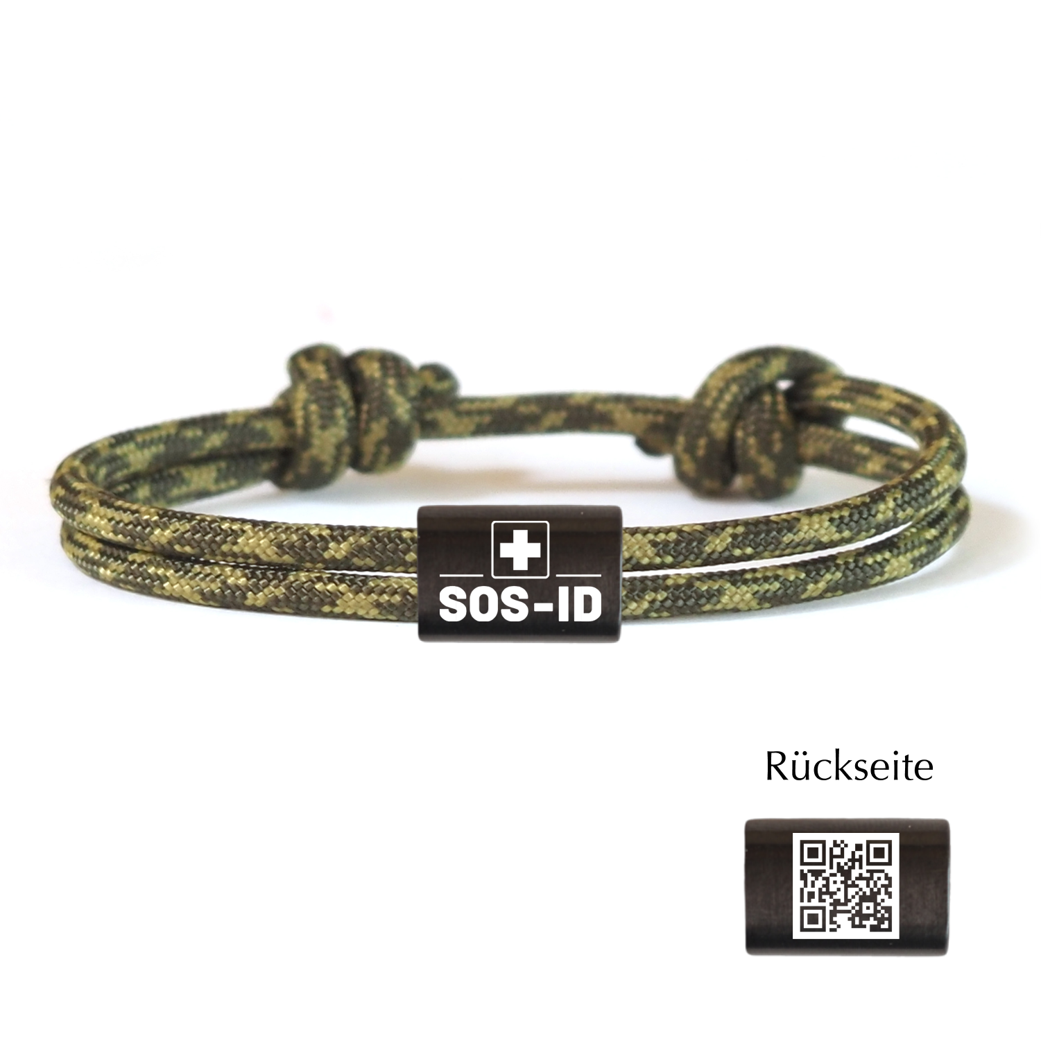 SOS-ID Notfall Segeltauarmband EXCLUSIVE