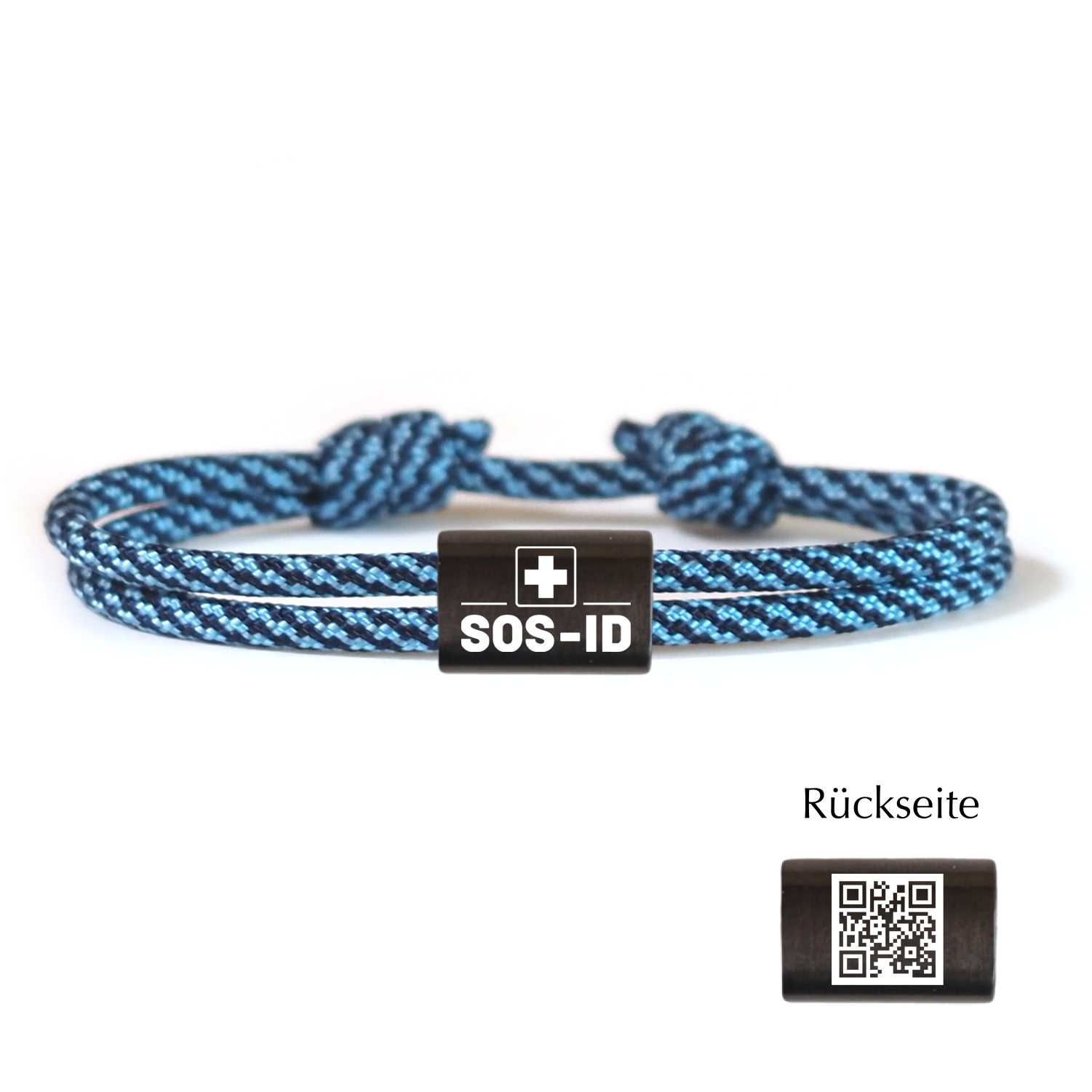 SOS-ID Notfall Segeltauarmband EXCLUSIVE