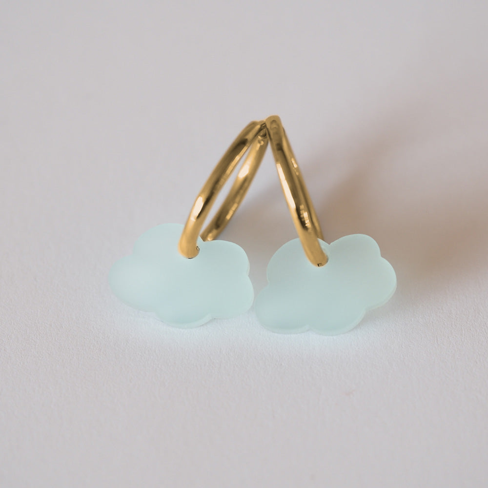 Acryl Ohrring Wolke