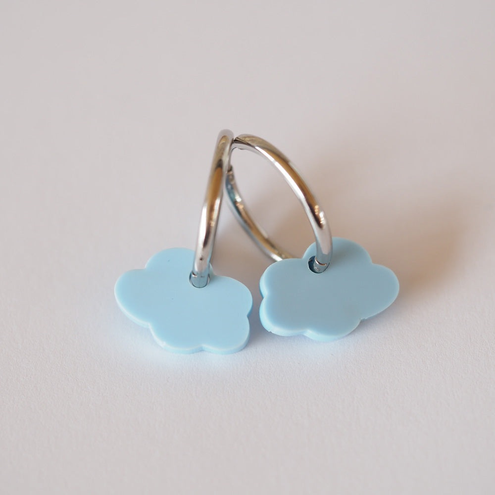 Acryl Ohrring Wolke