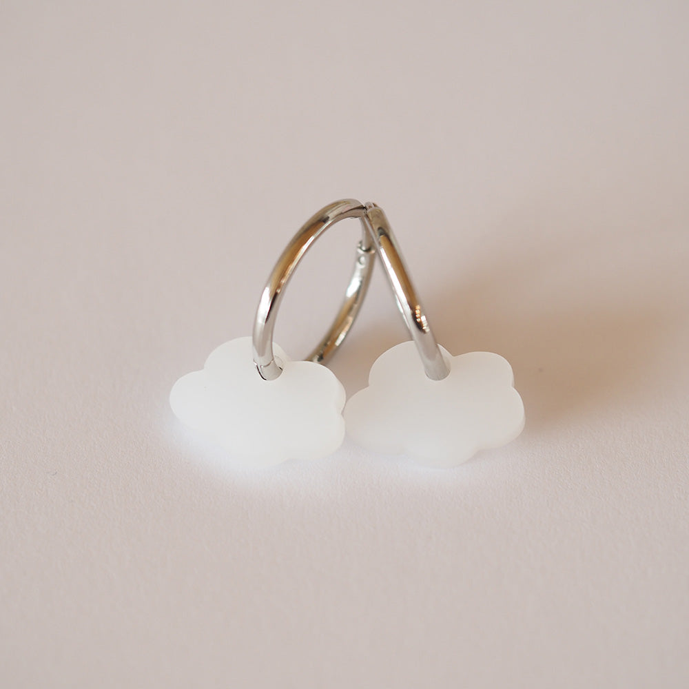 Acryl Ohrring Wolke