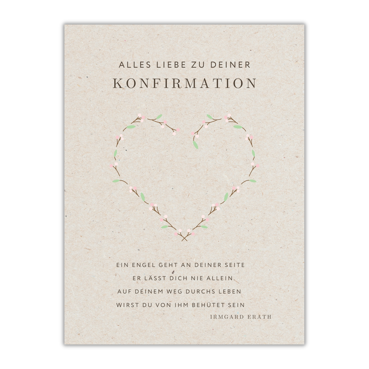 Inlay Karte Konfirmation