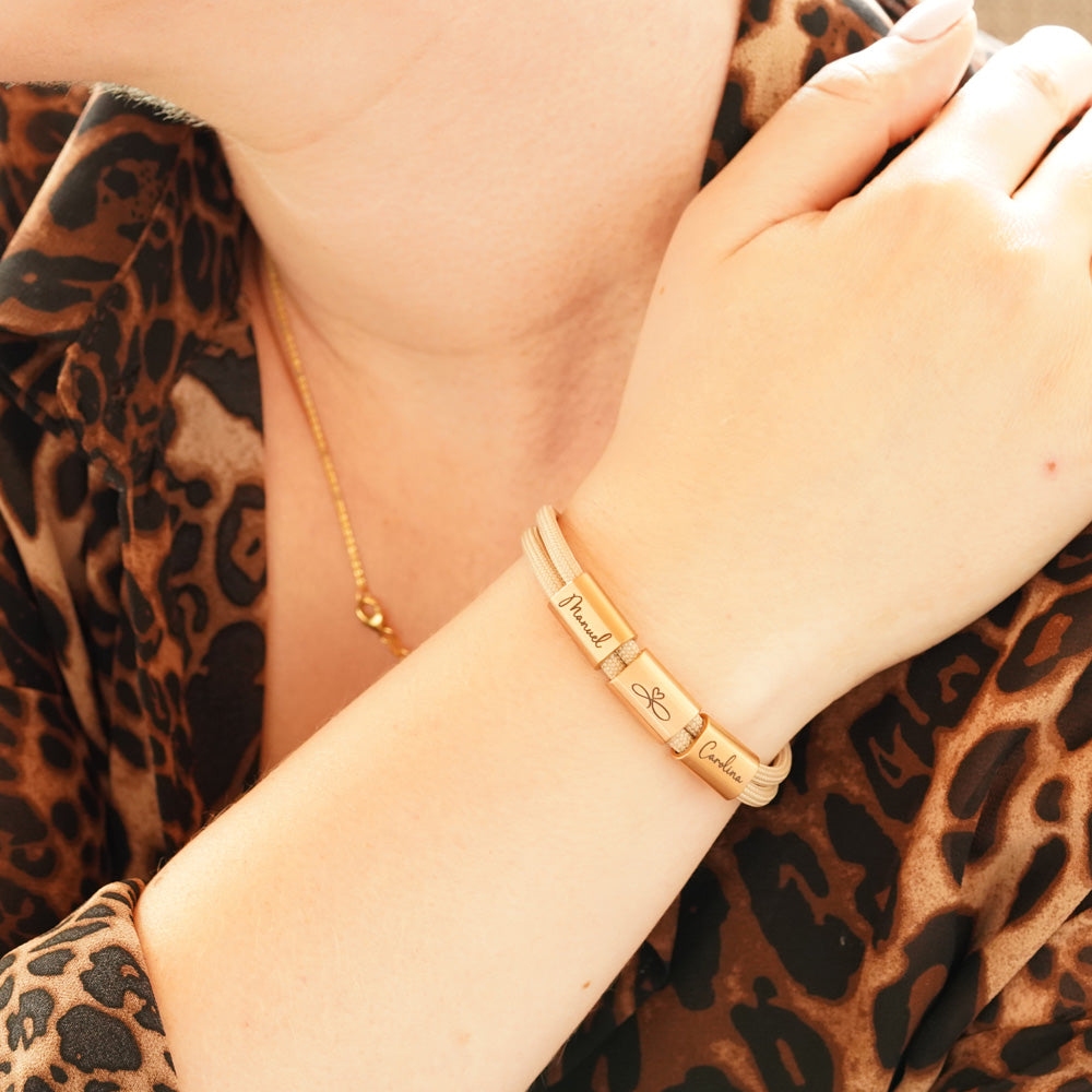 Segeltauarmband mit persönlicher Gravur