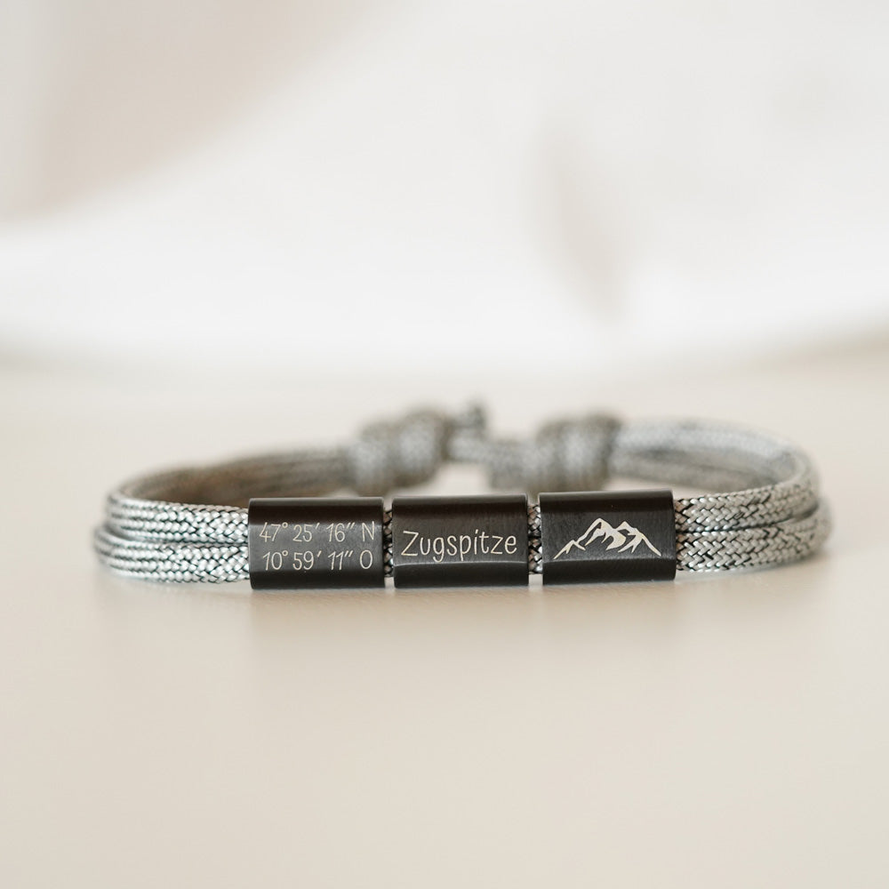 Segeltauarmband mit persönlicher Gravur