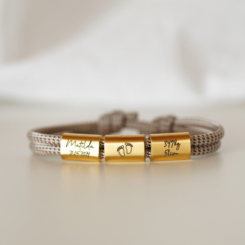 Segeltauarmband mit persönlicher Gravur