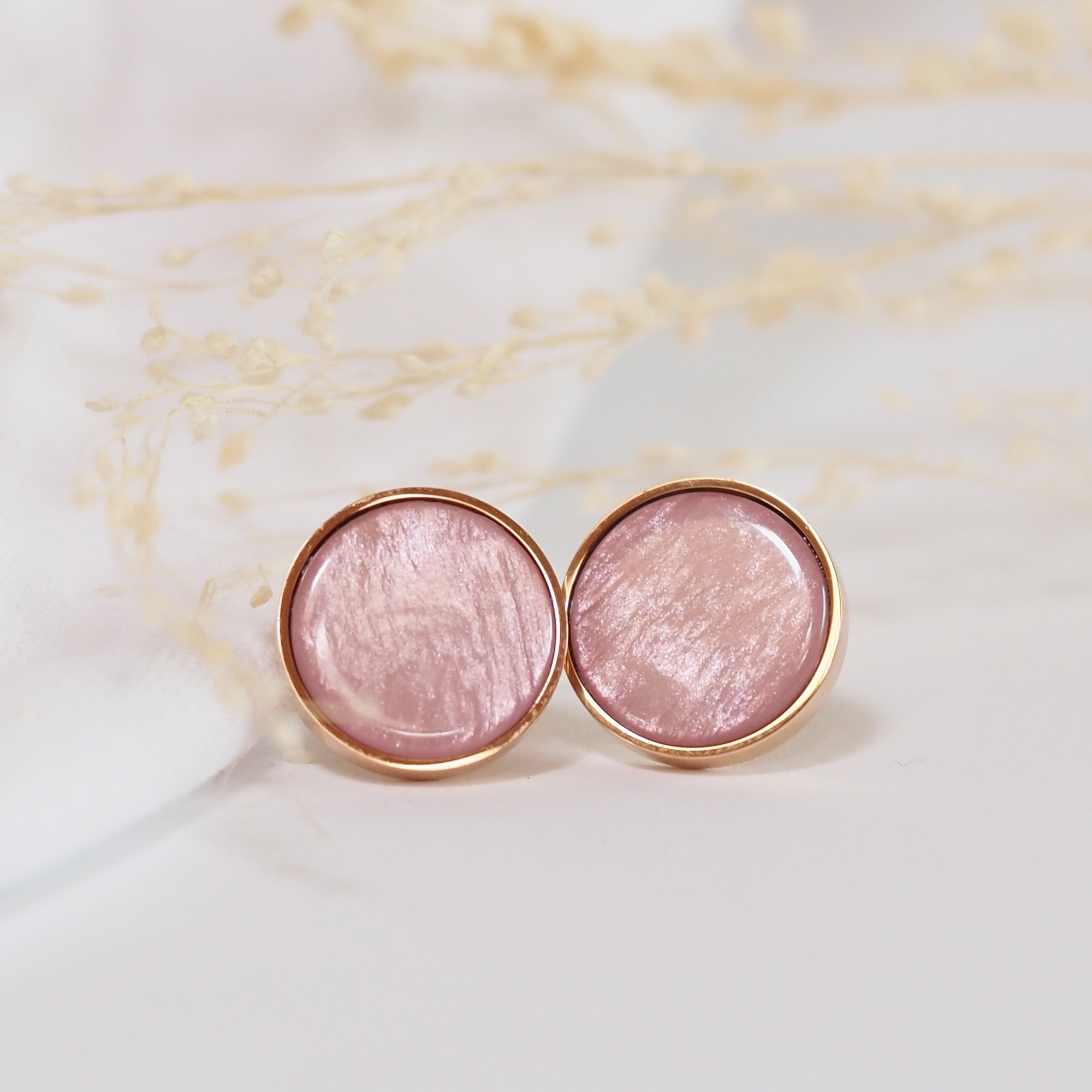 Ohrsteckerr rosegold / rosa