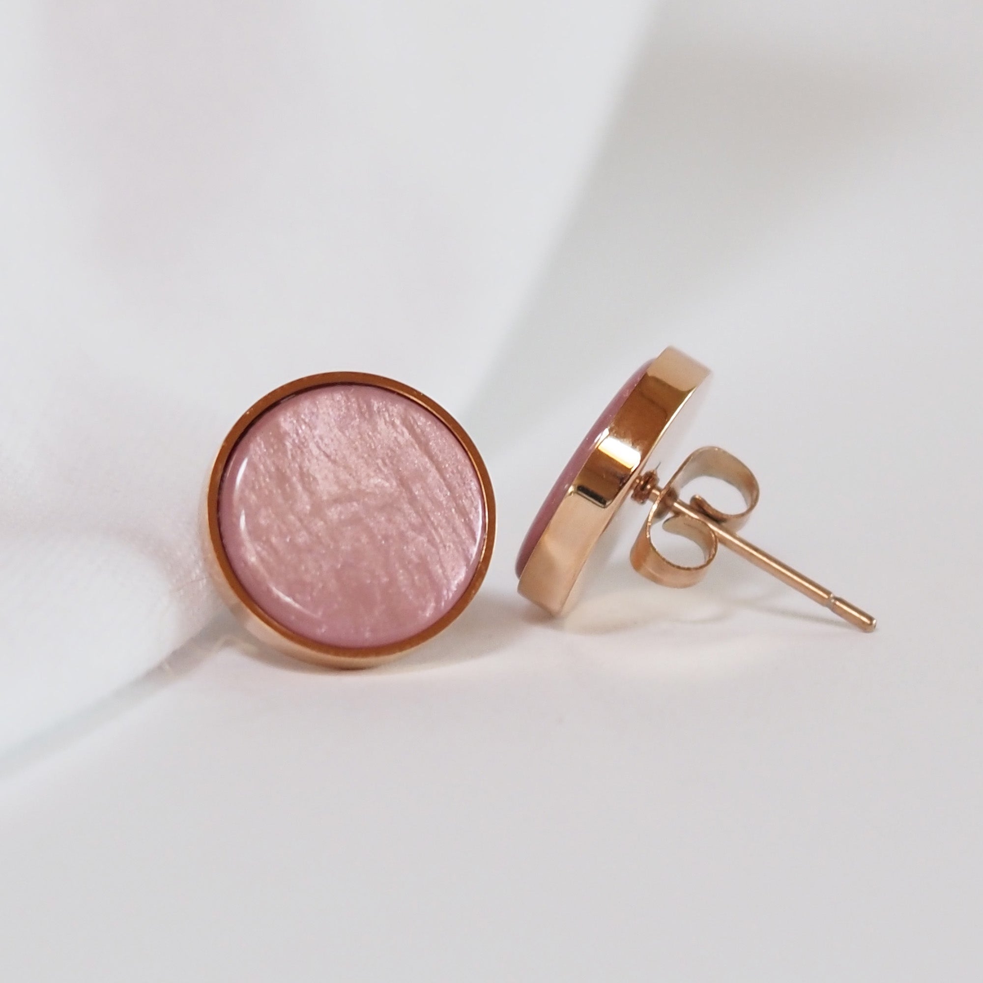 Ohrsteckerr rosegold / rosa