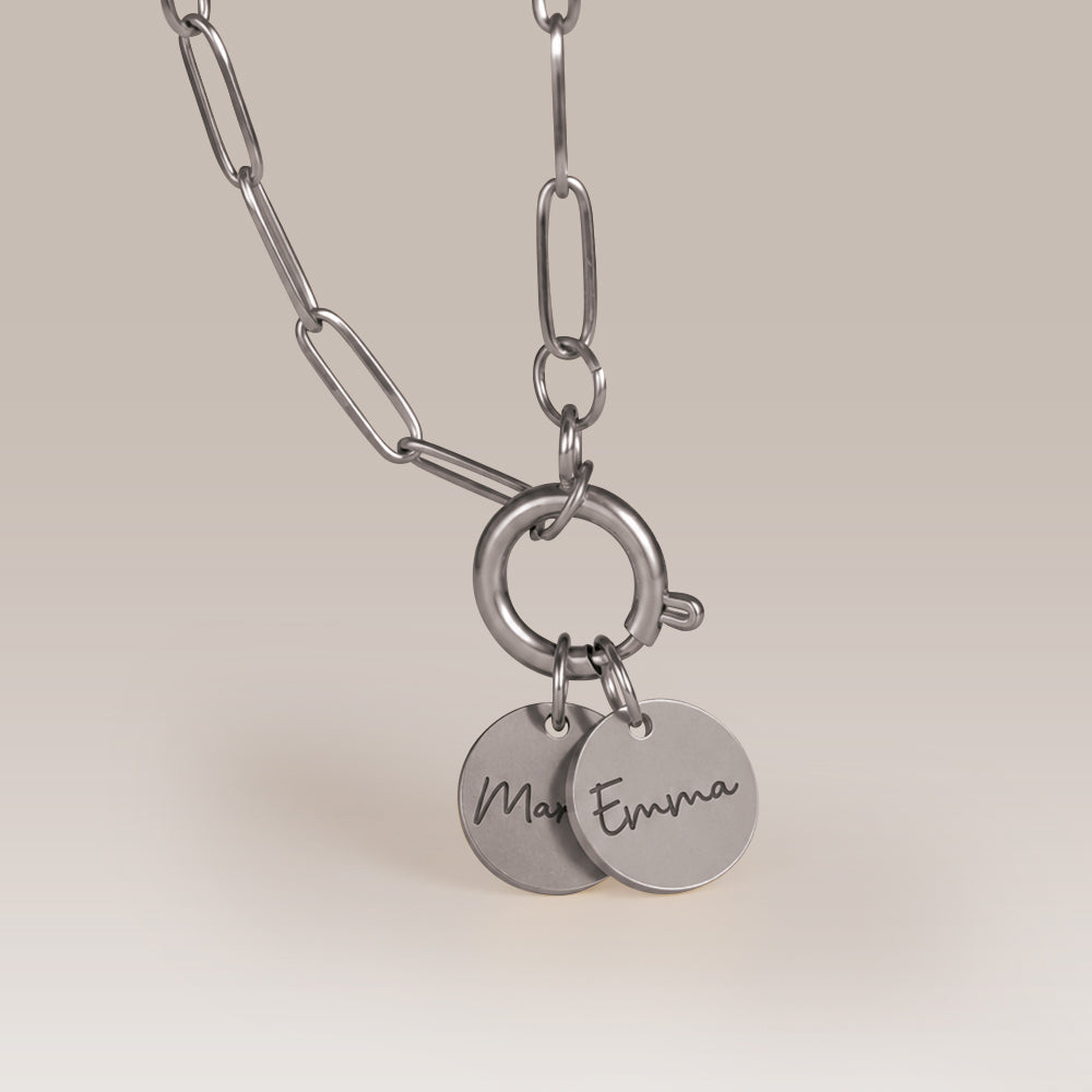 Personalisierte Kette mit Gravur-Plättchen – Dein Unikat aus Edelstahl