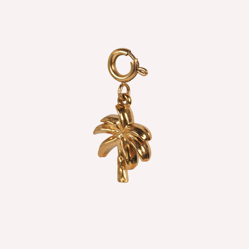 Edelstahl Anhänger für Armkettchen Palme gold & silber
