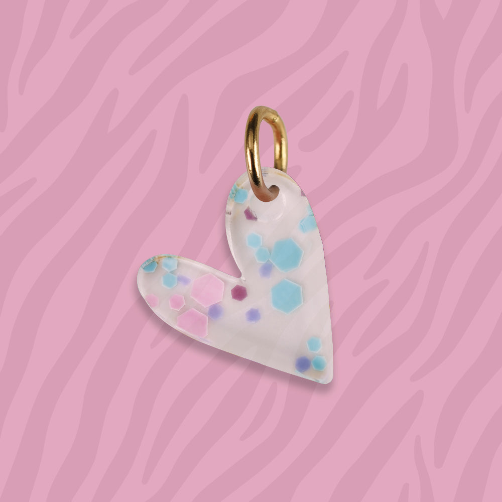 Herz Anhänger für Ketten verschiedene Muster aus Acryl Mix & Match - myGreta Charms