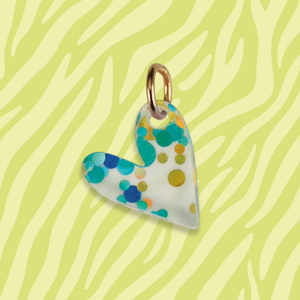 Herz Anhänger für Ketten verschiedene Muster aus Acryl Mix & Match - myGreta Charms