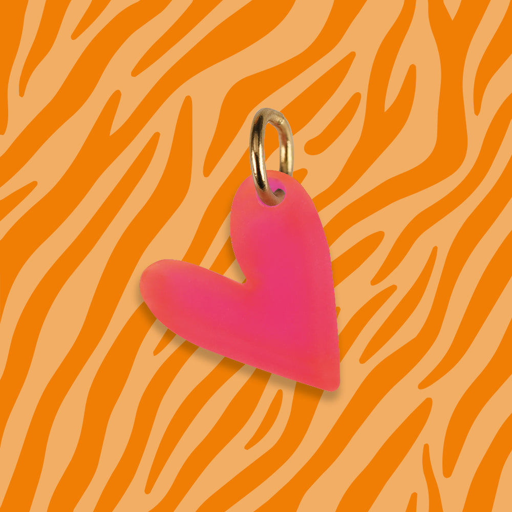 Herz Anhänger für Ketten neon aus Acryl verschiedene Farben Mix & Match - myGreta Charms
