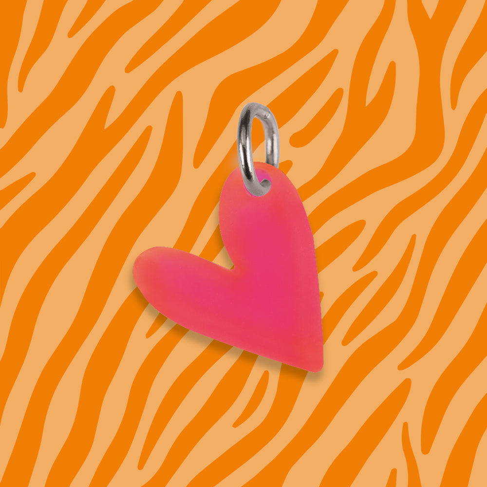 Herz Anhänger für Ketten Uni verschiedene Farben aus Acryl Mix & Match - myGreta Charms