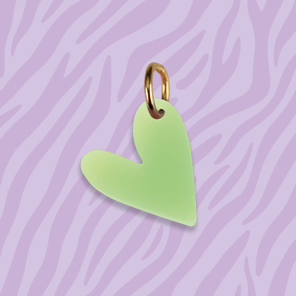 Herz Anhänger für Ketten neon aus Acryl verschiedene Farben Mix & Match - myGreta Charms