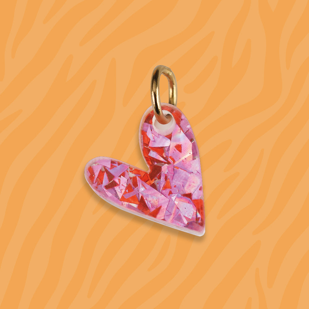 Herz Anhänger für Ketten verschiedene Muster aus Acryl Mix & Match - myGreta Charms