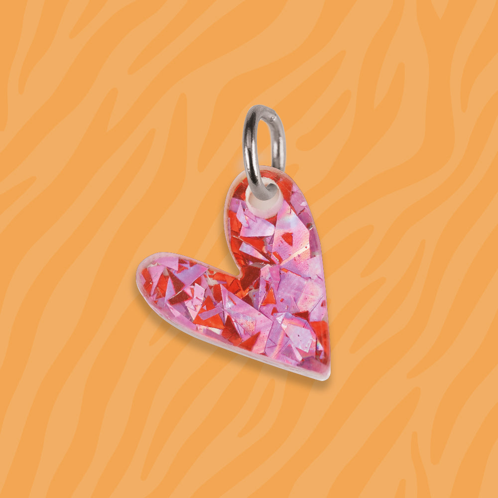 Herz Anhänger für Ketten verschiedene Muster aus Acryl Mix & Match - myGreta Charms