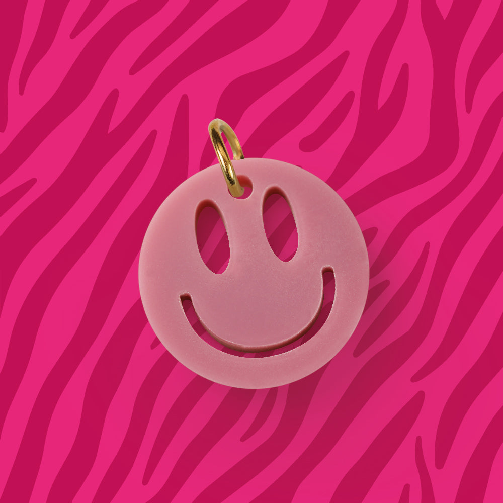 Smiley Anhänger für Kette Uni verschiedene Farben aus Acryl Mix & Match - myGreta Charms