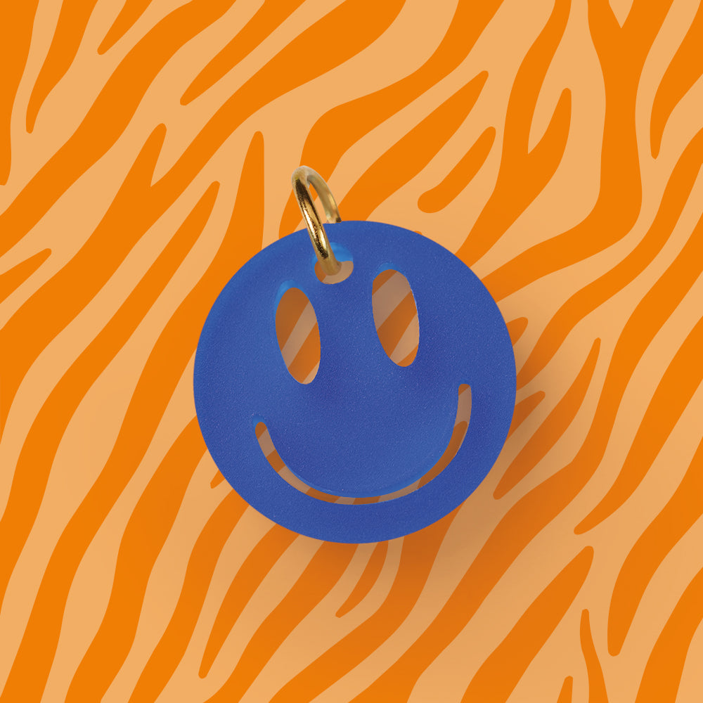 Smiley Anhänger für Kette Uni verschiedene Farben aus Acryl Mix & Match - myGreta Charms