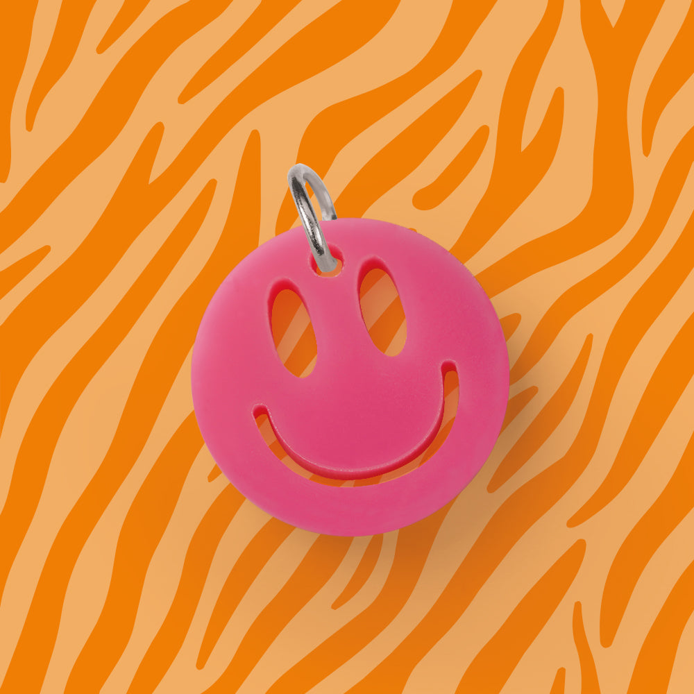 Smiley Anhänger für Kette Uni verschiedene Farben aus Acryl Mix & Match - myGreta Charms