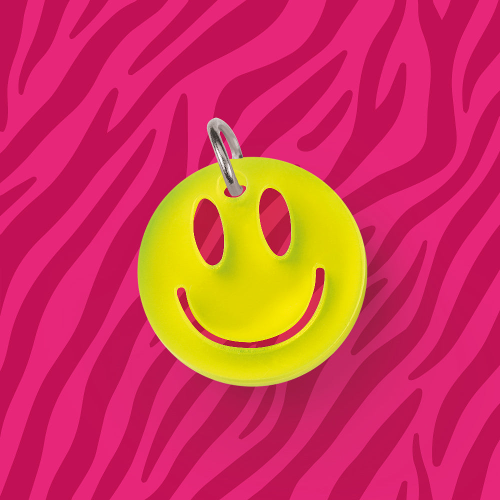Smiley Anhänger für Kette Neon verschiedene Farben aus Acryl Mix & Match - myGreta Charms
