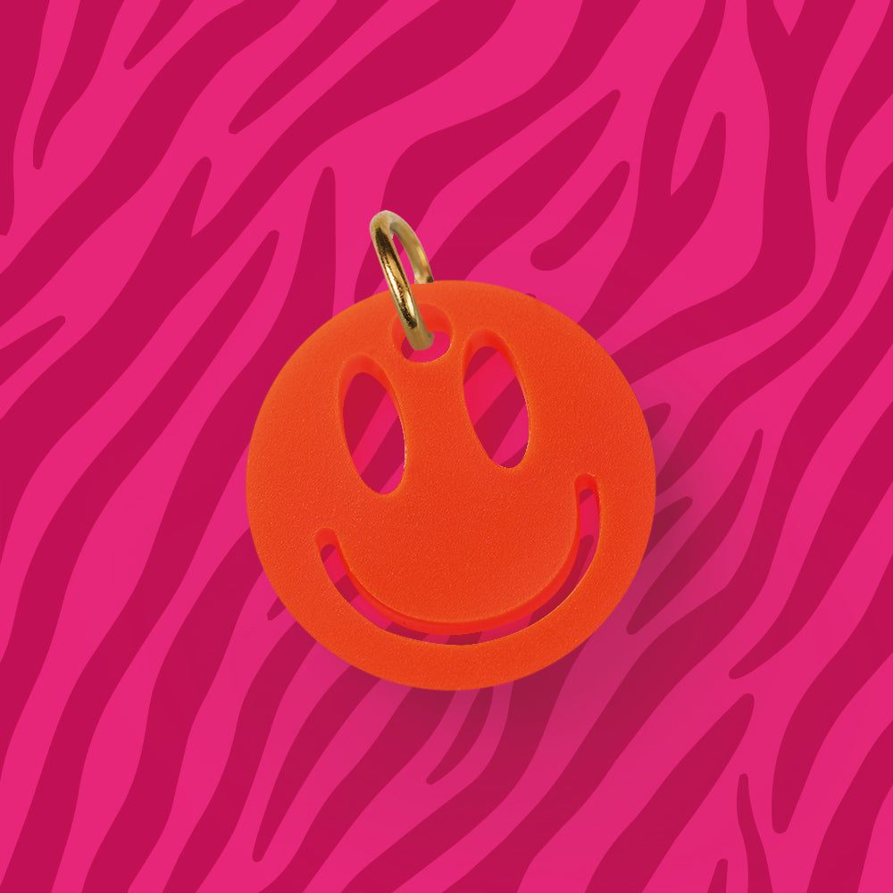 Smiley Anhänger für Kette Uni verschiedene Farben aus Acryl Mix & Match - myGreta Charms