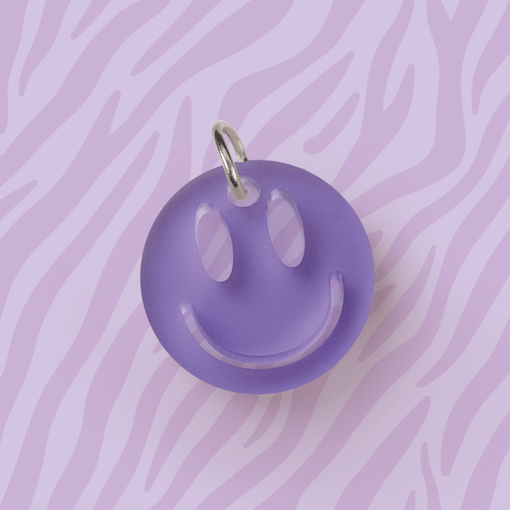 Smiley Anhänger für Kette Uni verschiedene Farben aus Acryl Mix & Match - myGreta Charms