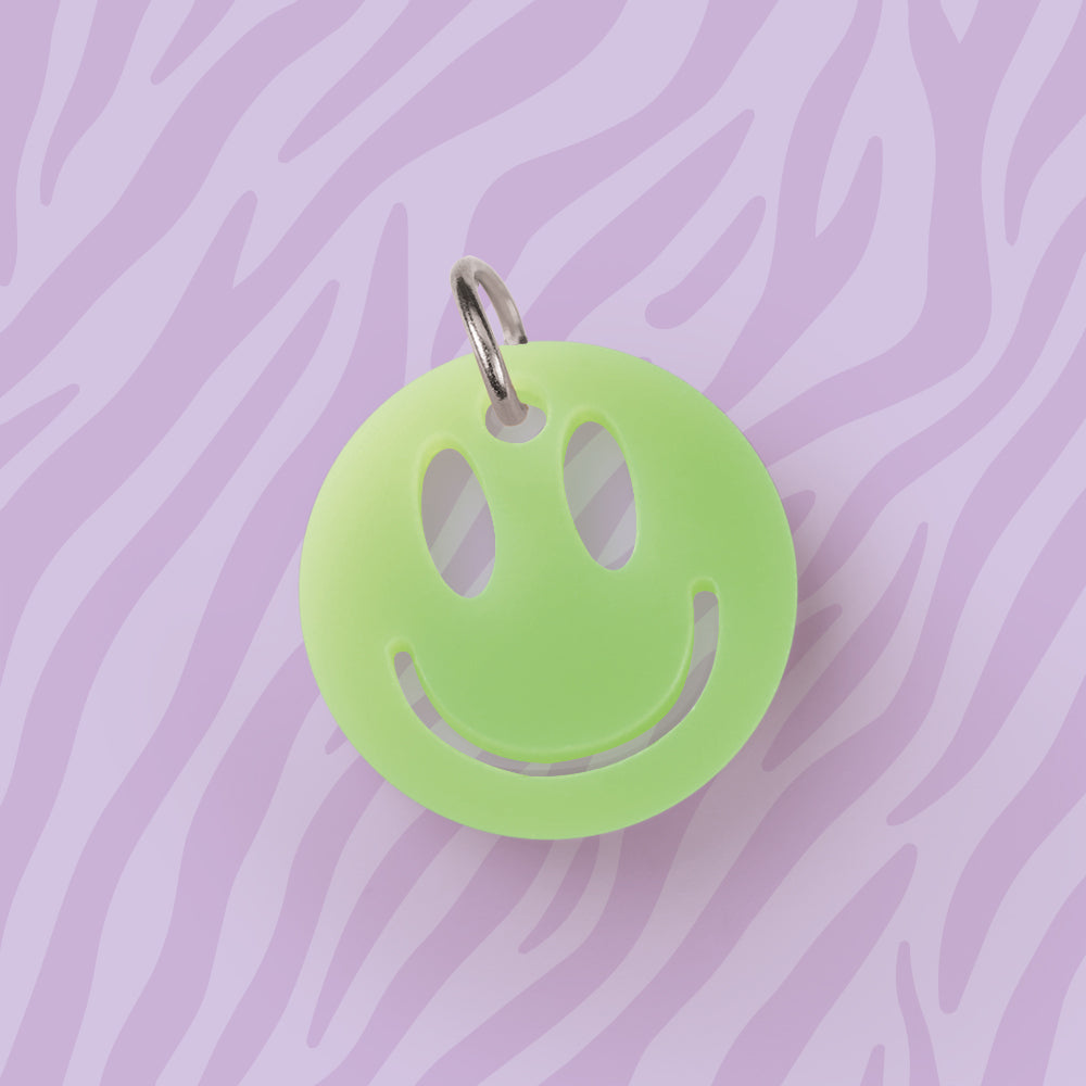 Smiley Anhänger für Kette Uni verschiedene Farben aus Acryl Mix & Match - myGreta Charms