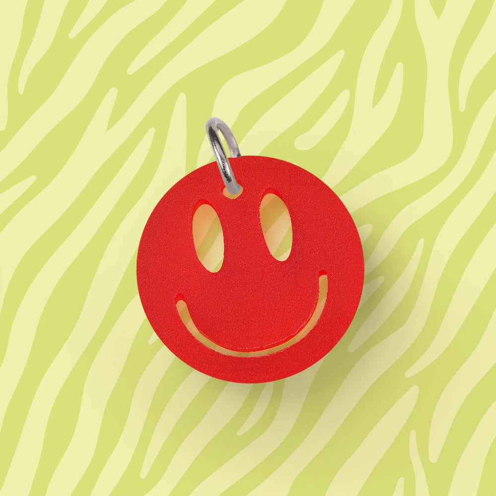 Smiley Anhänger für Kette Uni verschiedene Farben aus Acryl Mix & Match - myGreta Charms
