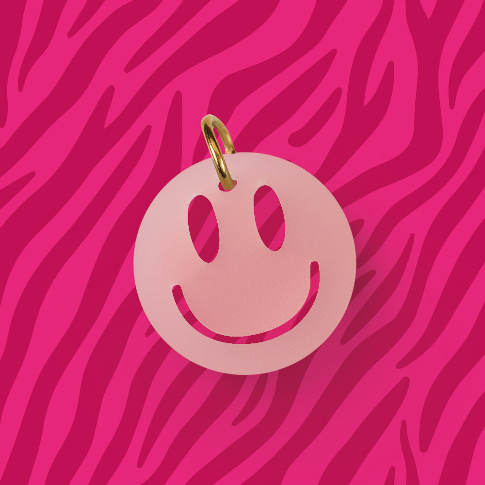 Smiley Anhänger für Kette Uni verschiedene Farben aus Acryl Mix & Match - myGreta Charms