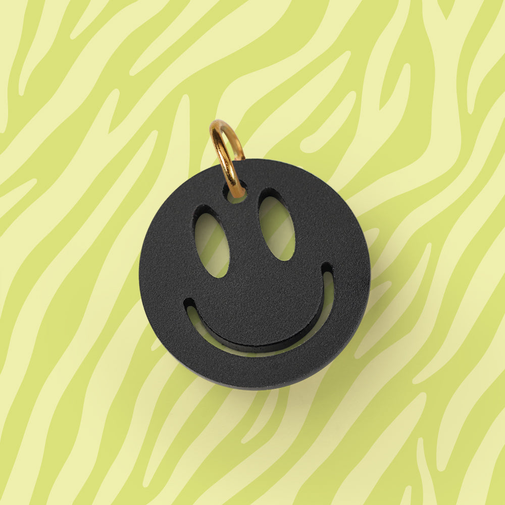 Smiley Anhänger für Kette Uni verschiedene Farben aus Acryl Mix & Match - myGreta Charms