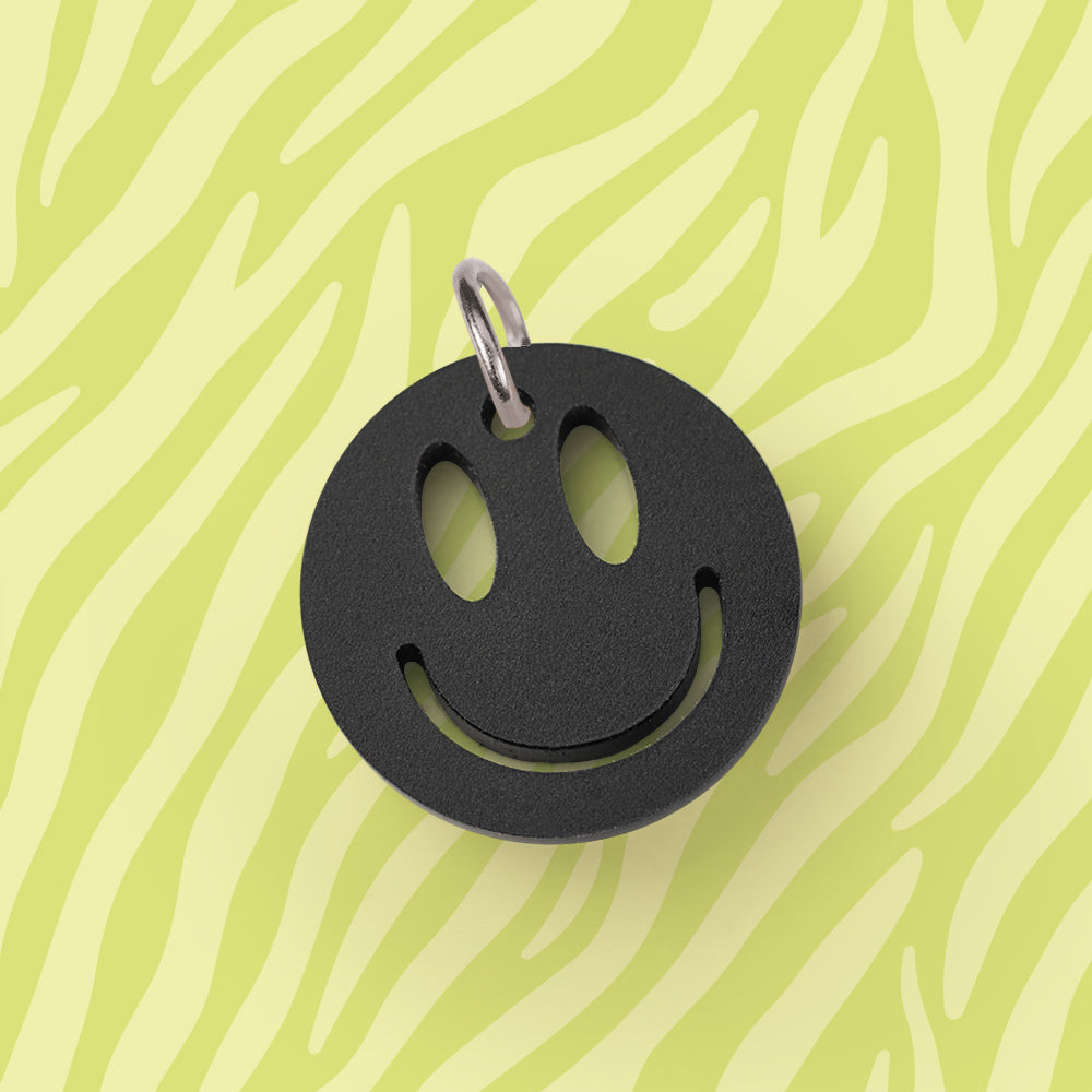 Smiley Anhänger für Kette Uni verschiedene Farben aus Acryl Mix & Match - myGreta Charms
