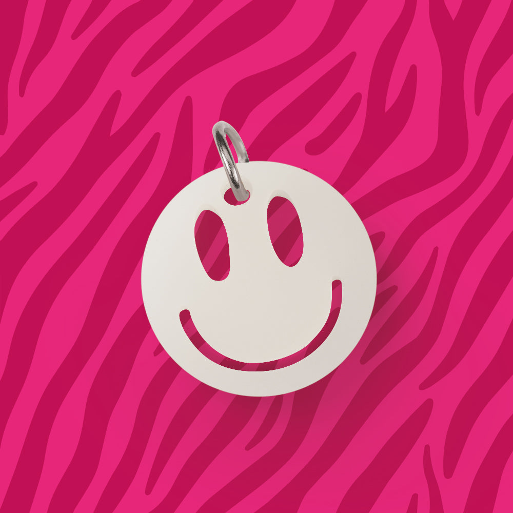 Smiley Anhänger für Kette Uni verschiedene Farben aus Acryl Mix & Match - myGreta Charms