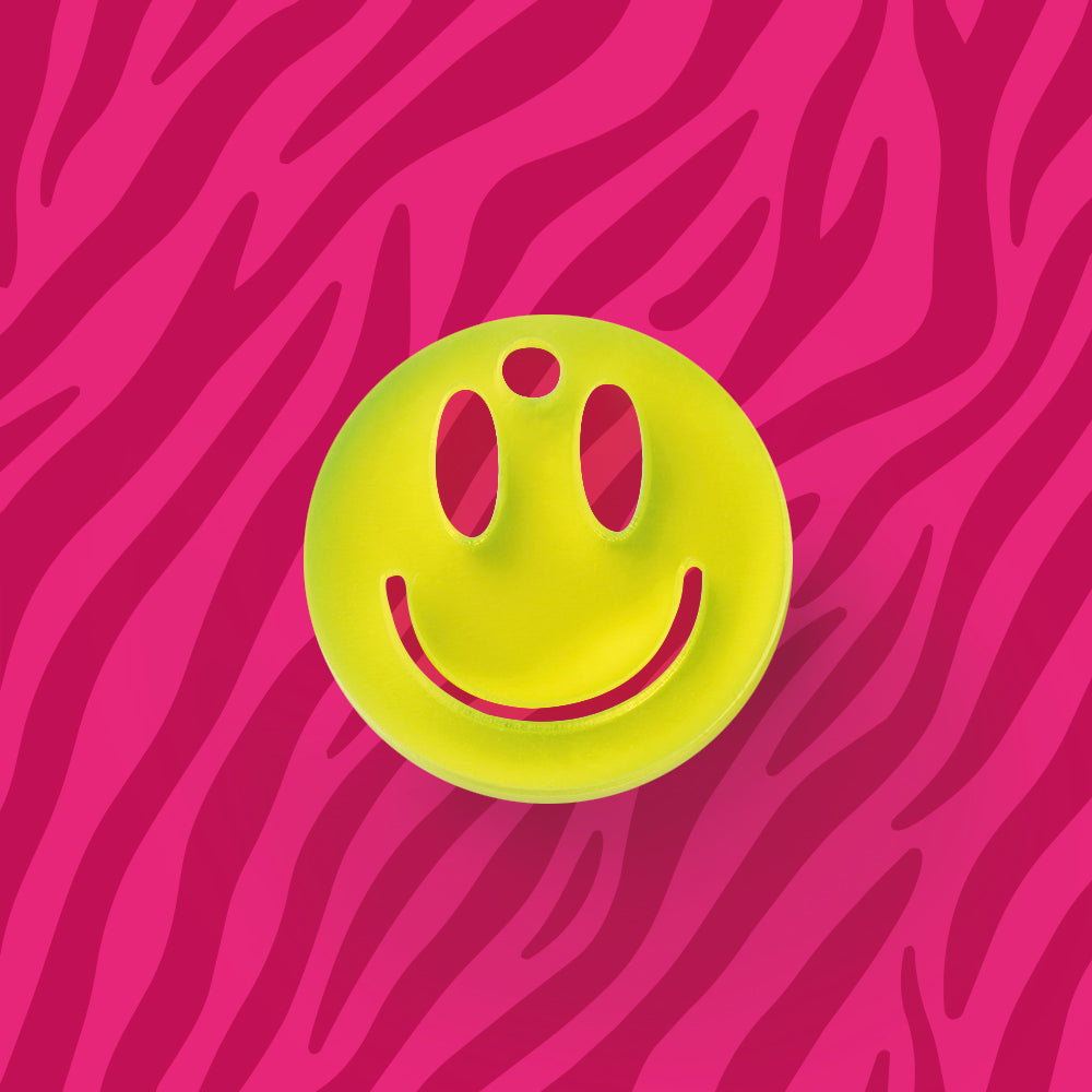 Smiley Anhänger für Ohrring Neon verschiedene Farben aus Acryl Mix & Match - myGreta Charms