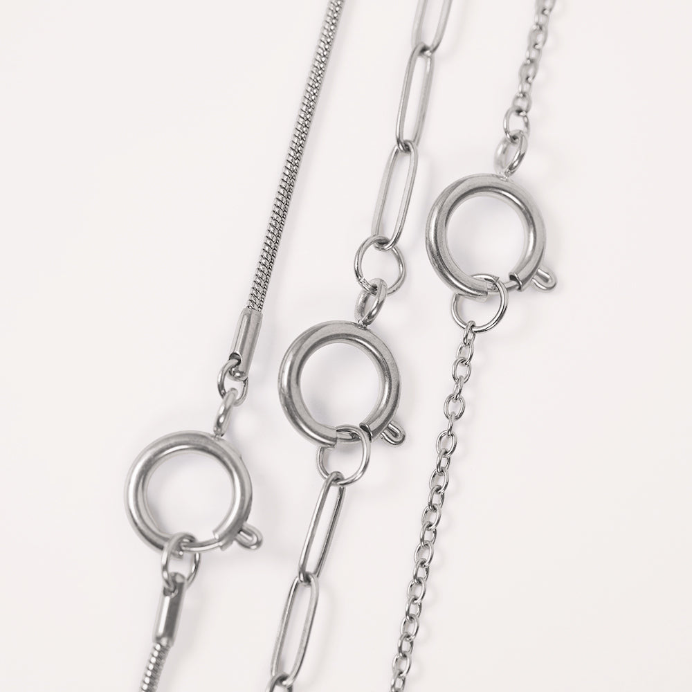 Edelstahl Gliederkette gold & silber für Charms Mix & Match - myGreta Basic Paperclip