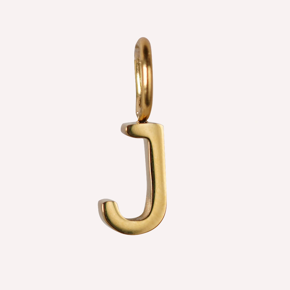 Edelstahl Anhänger Buchstabe gold & silber