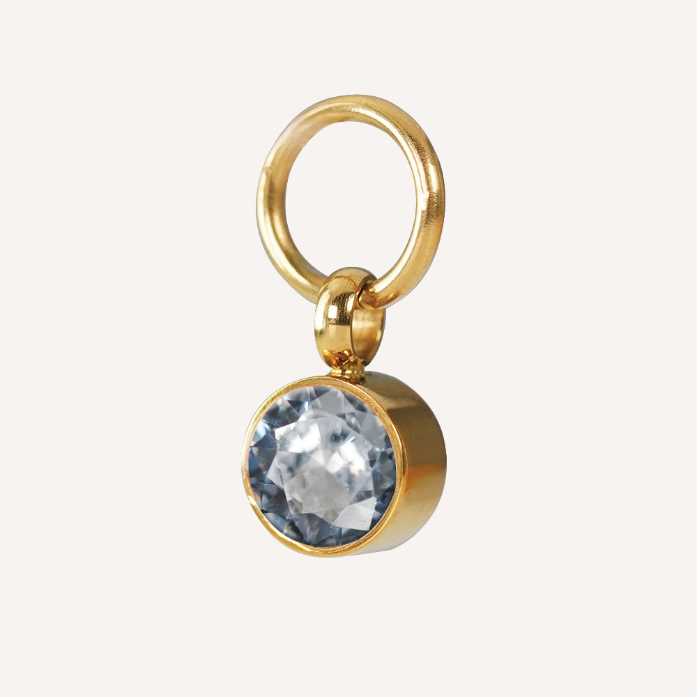 Edelstahl Anhänger Geburtsstein gold & silber für Mix & Match - myGreta Charms