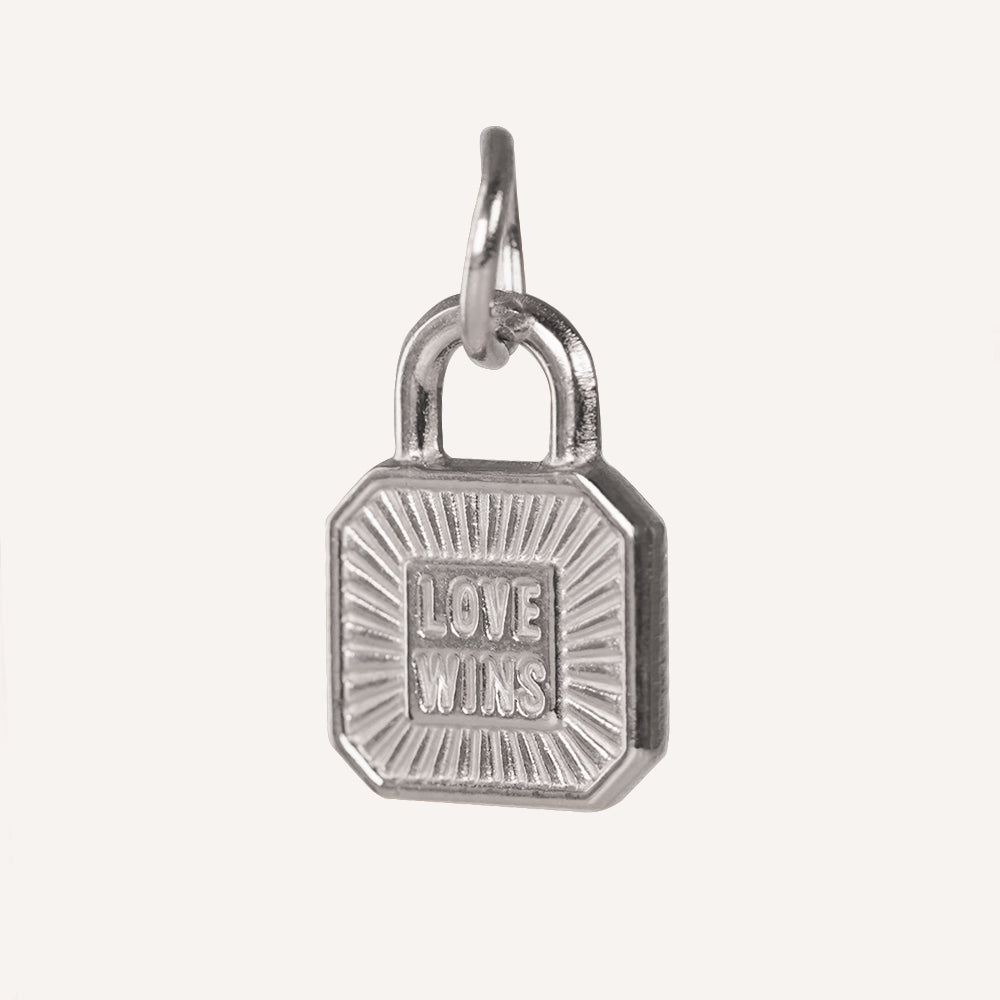 Edelstahl Anhänger Love wins gold & silber für Mix & Match - myGreta Charms