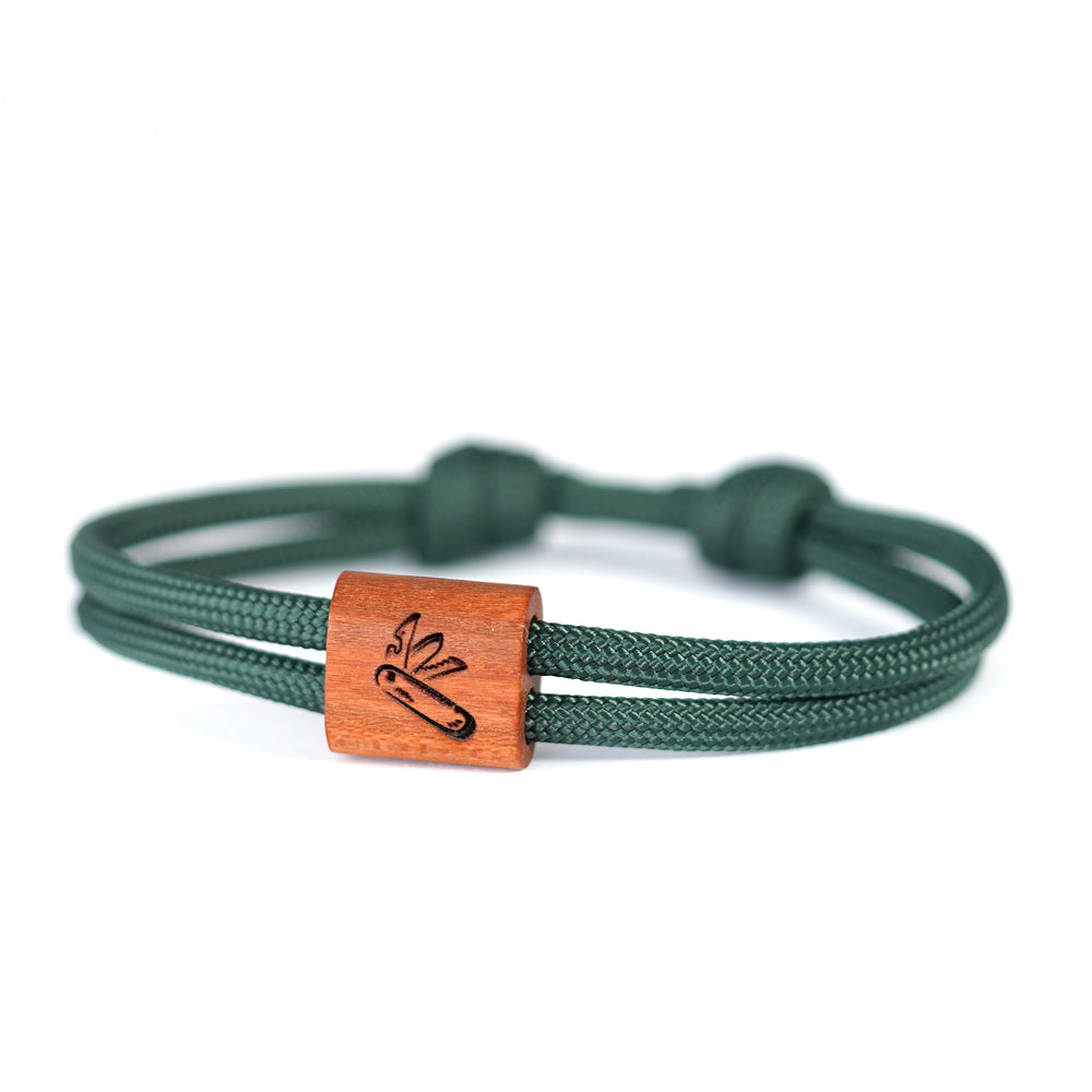 myjori Segeltau Holz Armband mit Multitool Gravur