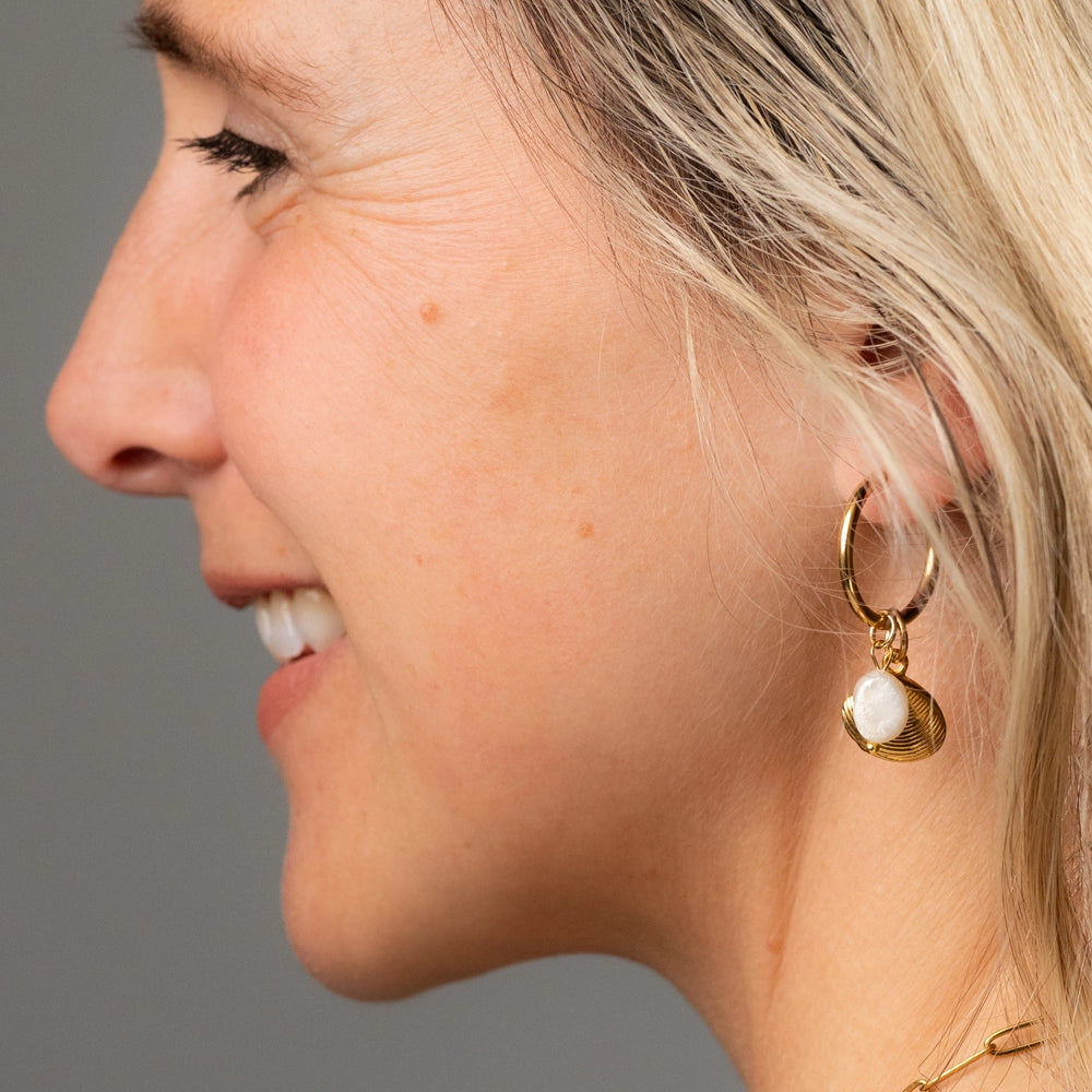 Edelstahl Anhänger Muschel gold & silber für Mix & Match - myGreta Charms