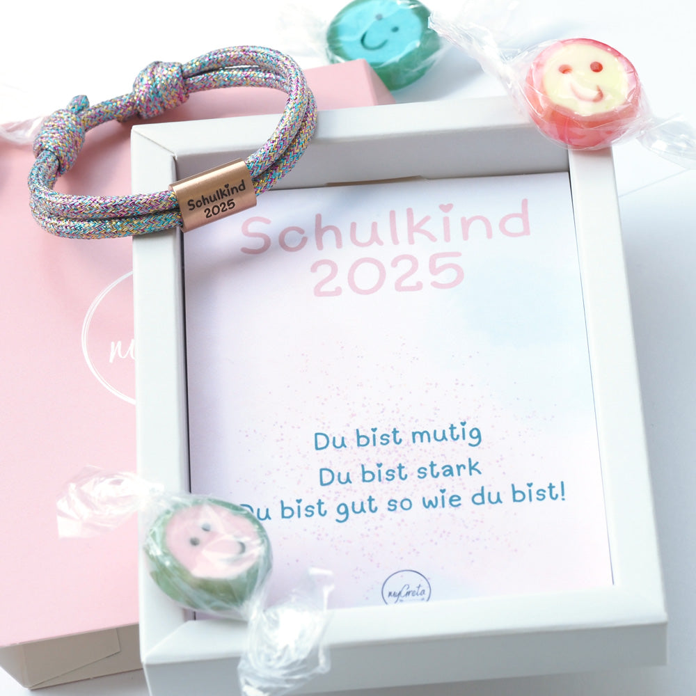 Segeltauarmband Schulkind Special Gliltzer Edition