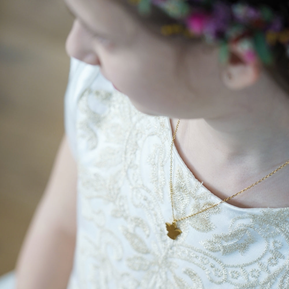 Das perfekte Geschenk zur Taufe & Kommunion: Gravierte Schutzengel-Kette von myGreta