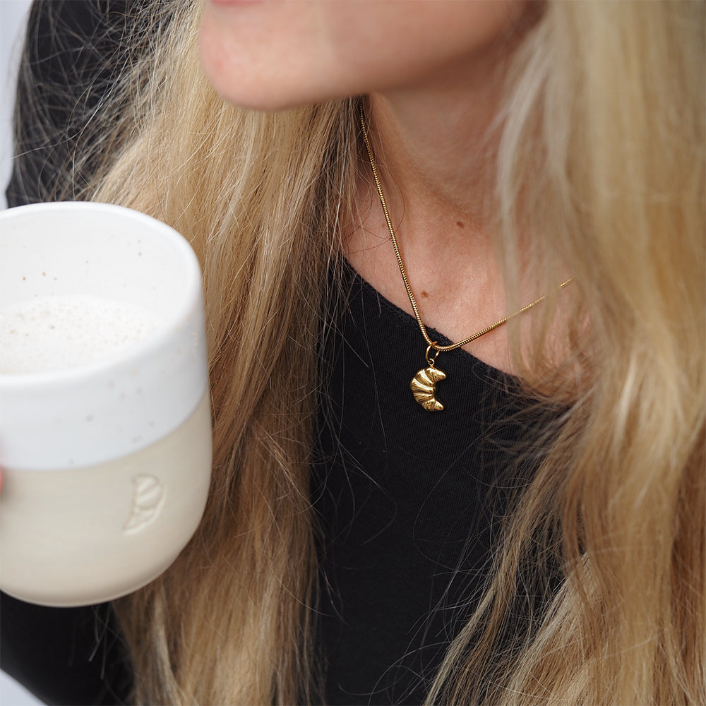 Croissant Kette aus Edelstahl in Gold & Silber – French Chic für jeden Tag
