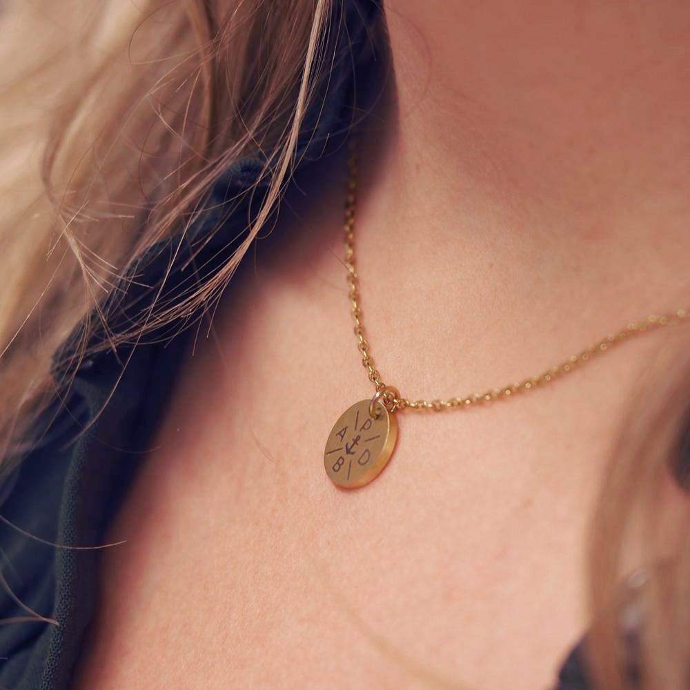 myGreta Edelstahl Halskette mit Initialen-Gravur – personalisierbar und wasserfest